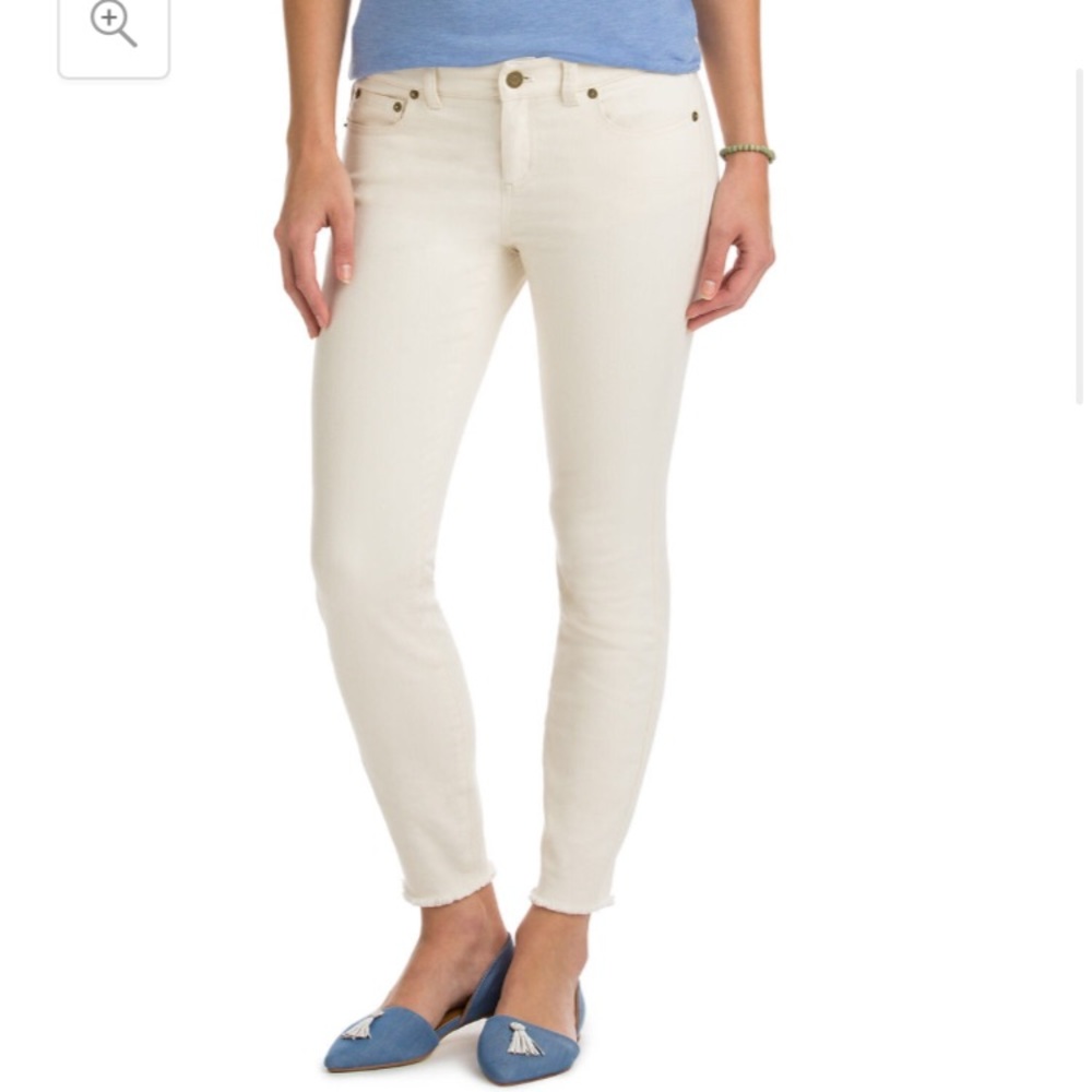 Vineyard Vines Raw Hem 5 Pocket Skinny Denim